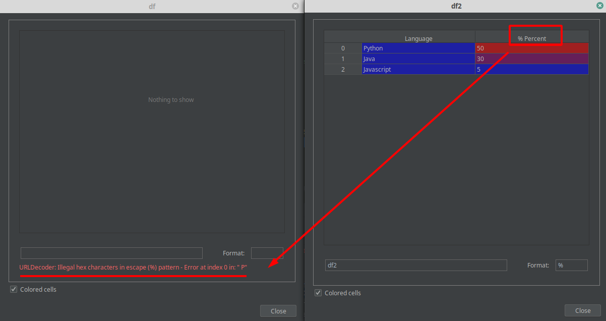 pycharm_dataframe_error_urldecoder_illegal_hex