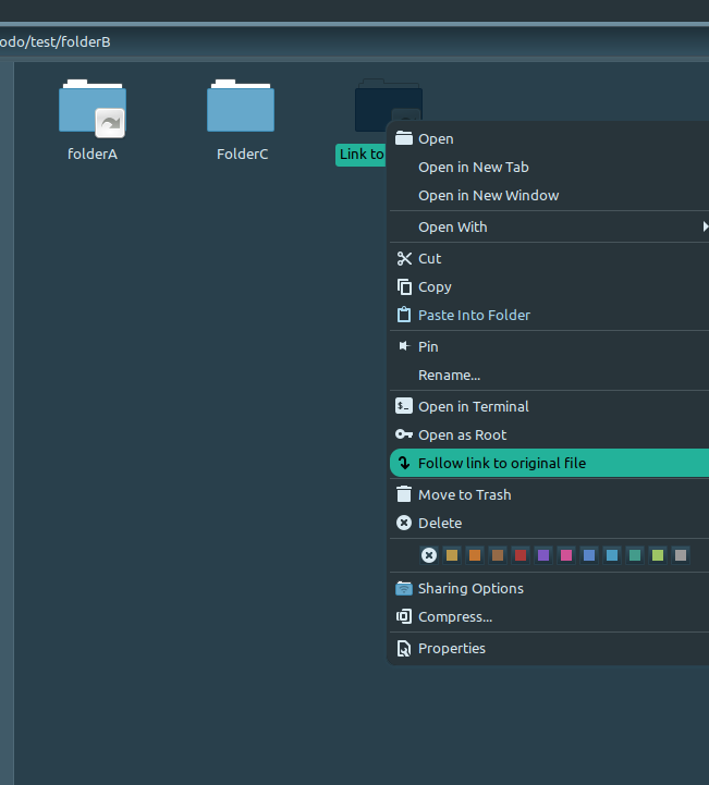 create-file-folder-shortcut-linux-mint-one-click