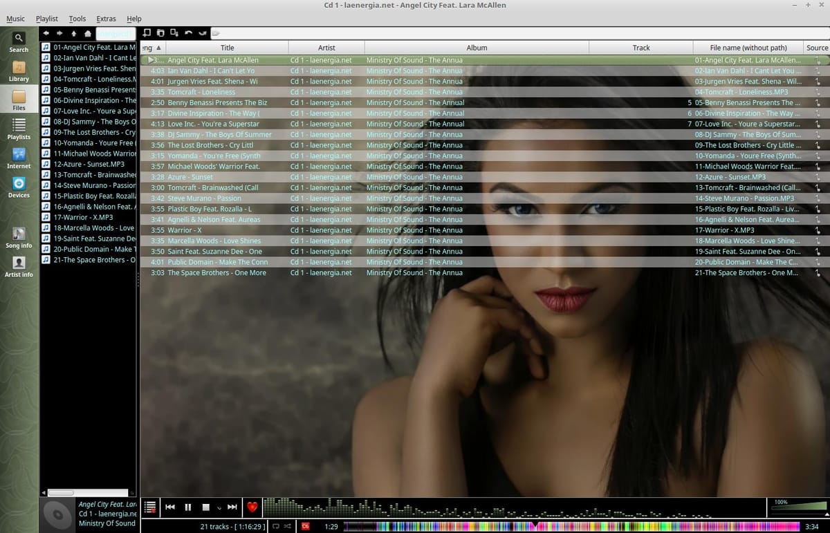 Clementine great Linux music player - Softhints