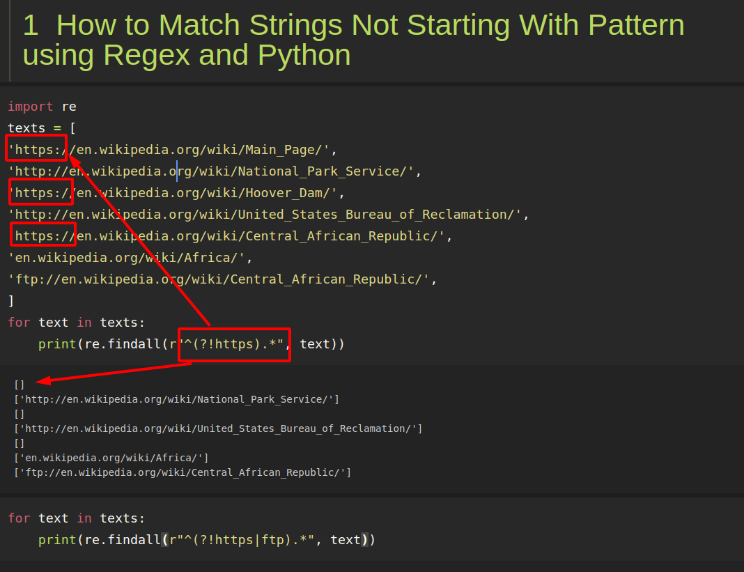 Python Regex Cheat Sheet With Examples Softhints